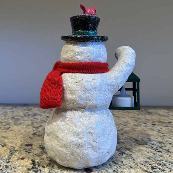 Hallmark Decorative Snowman With Tea Light Lantern - Picture 3 of 5